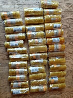 37 Rolls Crafter's Square Gold Decorative Mesh